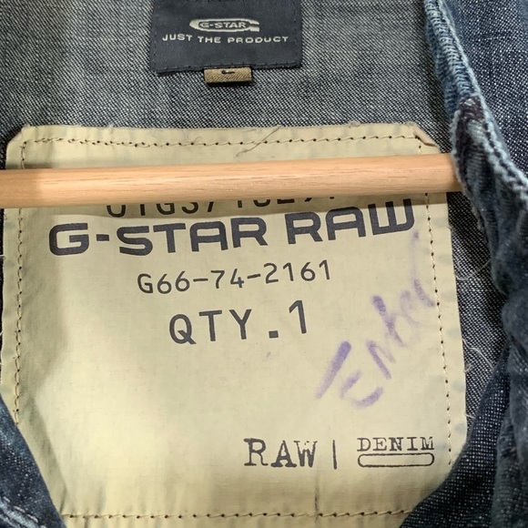 Vintage G-Star Raw Y2k Denim Jacket Size Large - Picture 9 of 11
